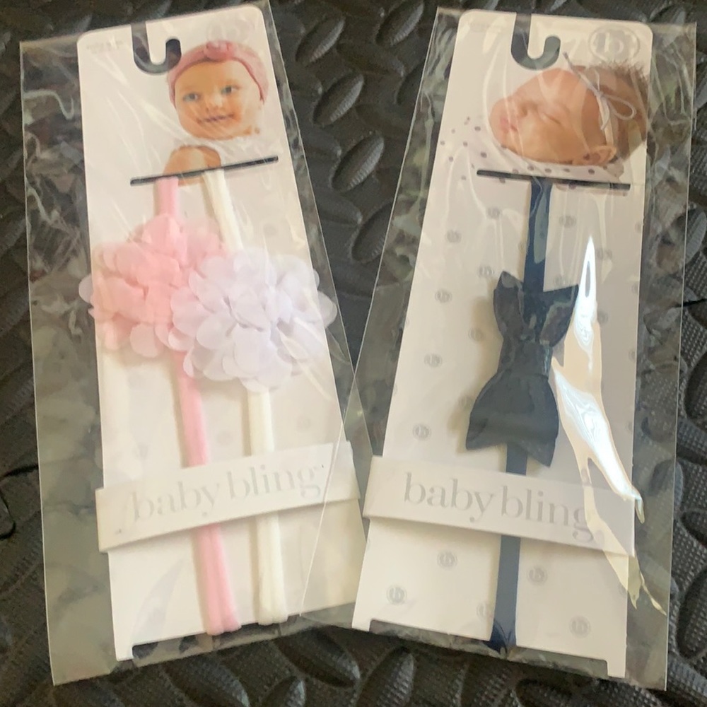 NWT (3) Baby Bling hair accessories